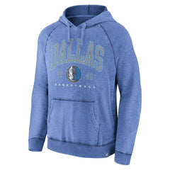 Dallas Mavericks Foul Trouble Snow Wash Raglan Pullover Hoodie sale - Heather Blue | Fanatics outlet