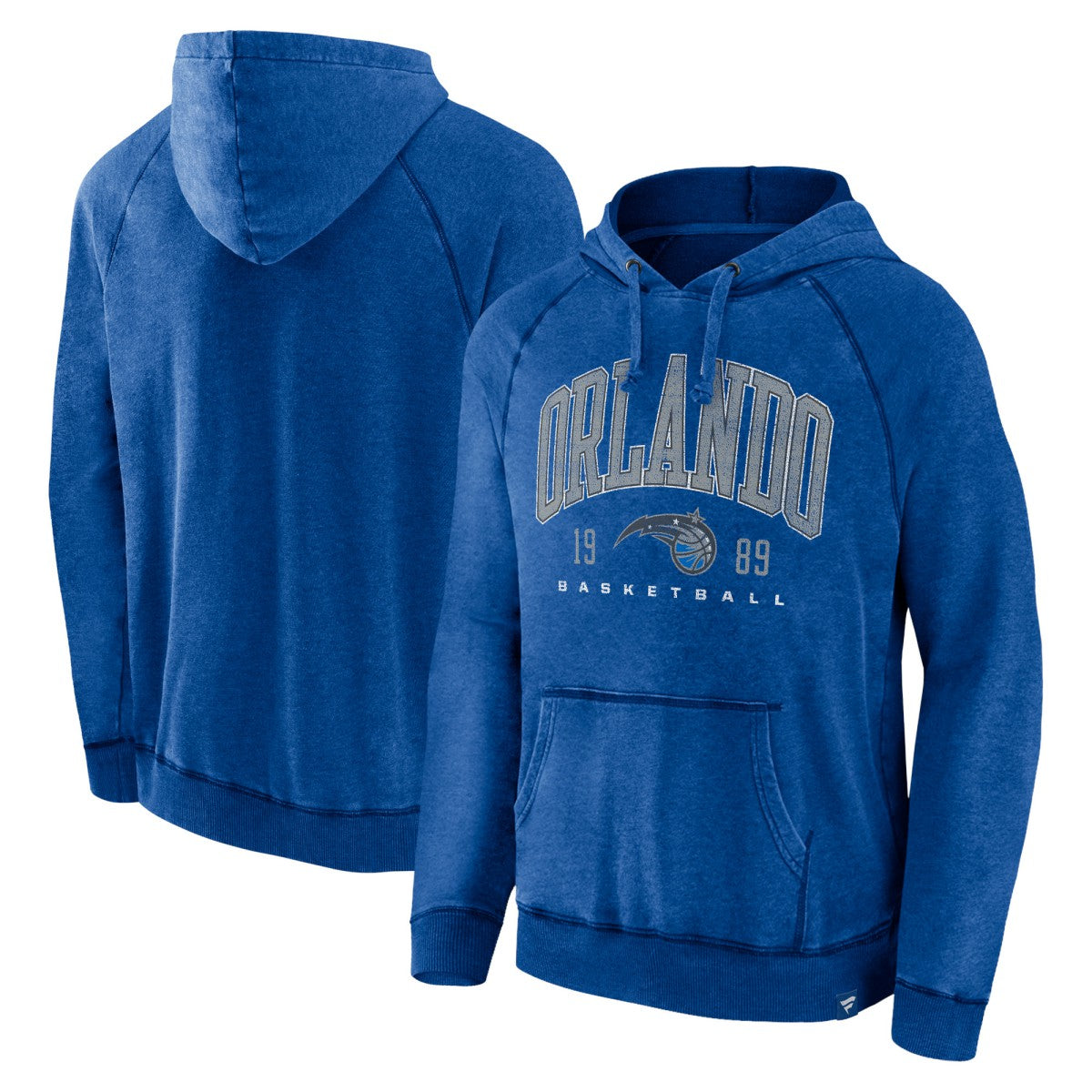 Orlando Magic Foul Trouble Snow Wash Raglan Pullover Hoodie - Heather Blue | Fanatics shop