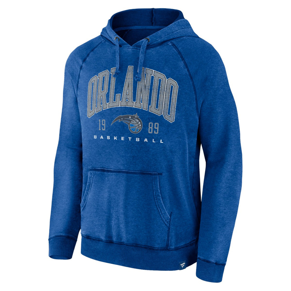 Orlando Magic Foul Trouble Snow Wash Raglan Pullover Hoodie - Heather Blue | Fanatics shop