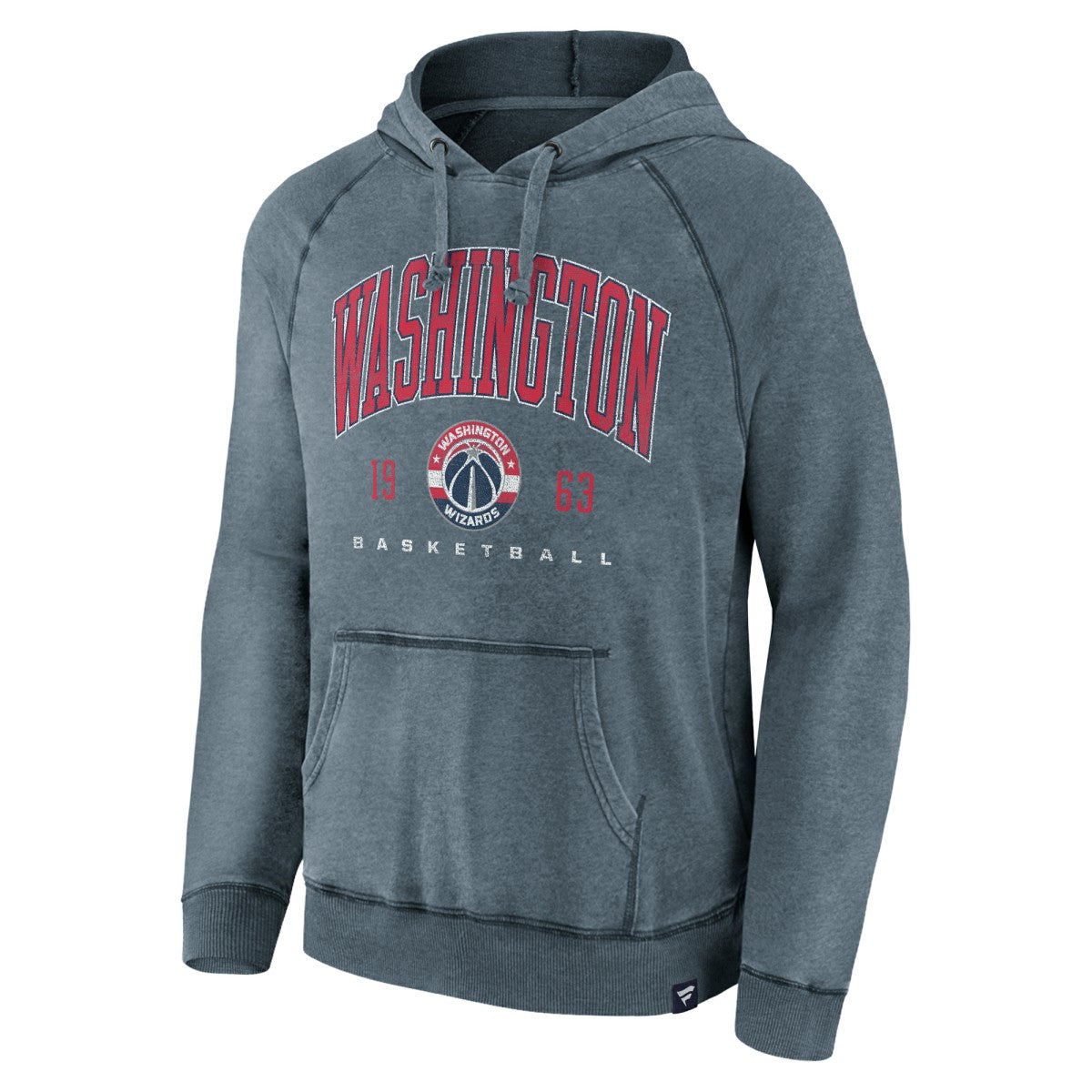 Washington Wizards Foul Trouble Snow Wash Raglan Pullover Hoodie - Heather Navy | Fanatics online