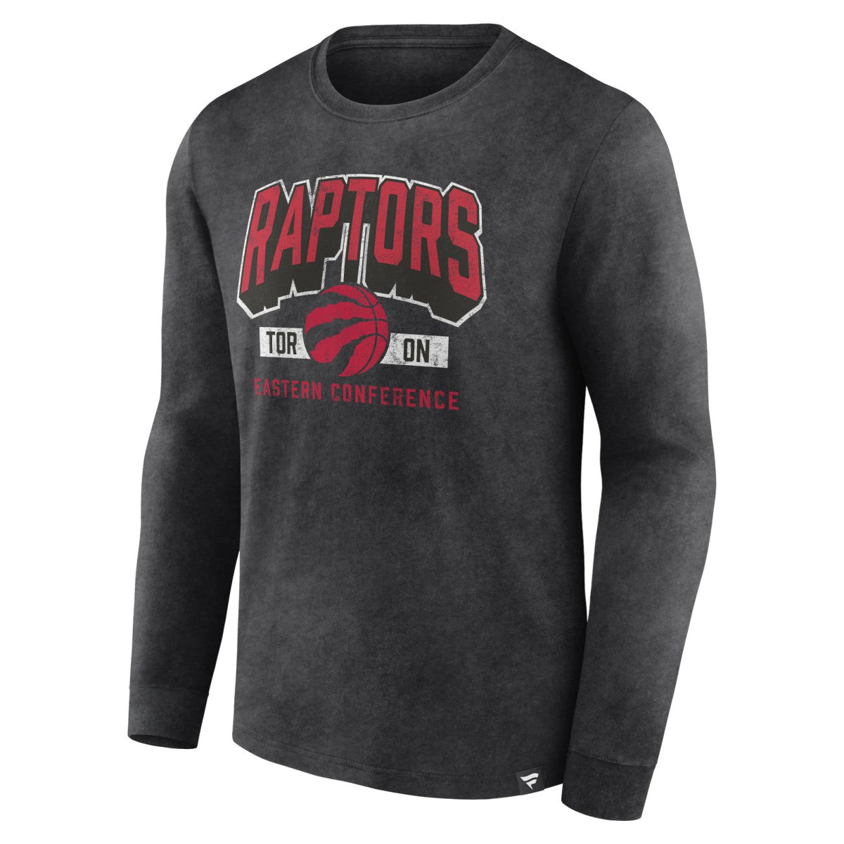Toronto Raptors Front Court Press Snow Wash Long Sleeve T-Shirt - Heather Charcoal | Fanatics cheap