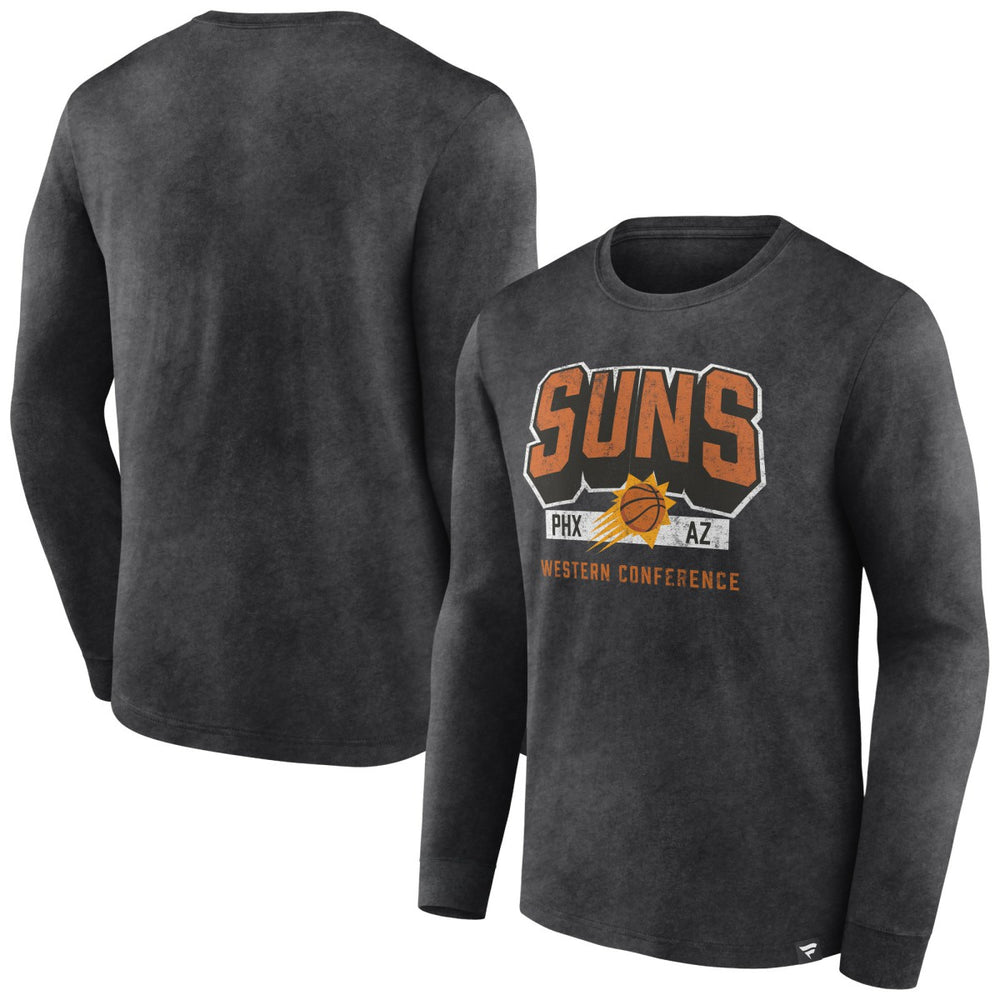 Phoenix Suns Front Court Press Snow Wash Long Sleeve T-Shirt - Heather Charcoal | Fanatics on sale