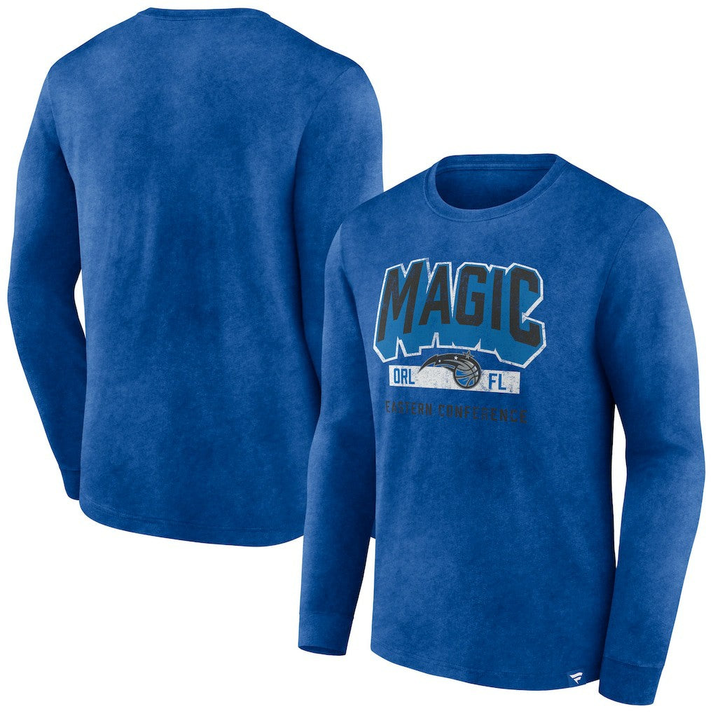 Orlando Magic Front Court Press Snow Wash Long Sleeve T-Shirt - Heather Royal | Fanatics on sale