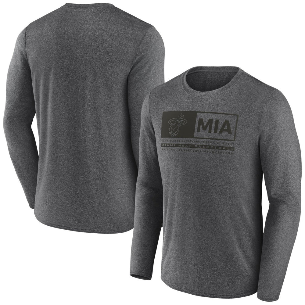 Miami Heat Three-Point Play T-Shirt - Heather Charcoal | Fanatics outlet