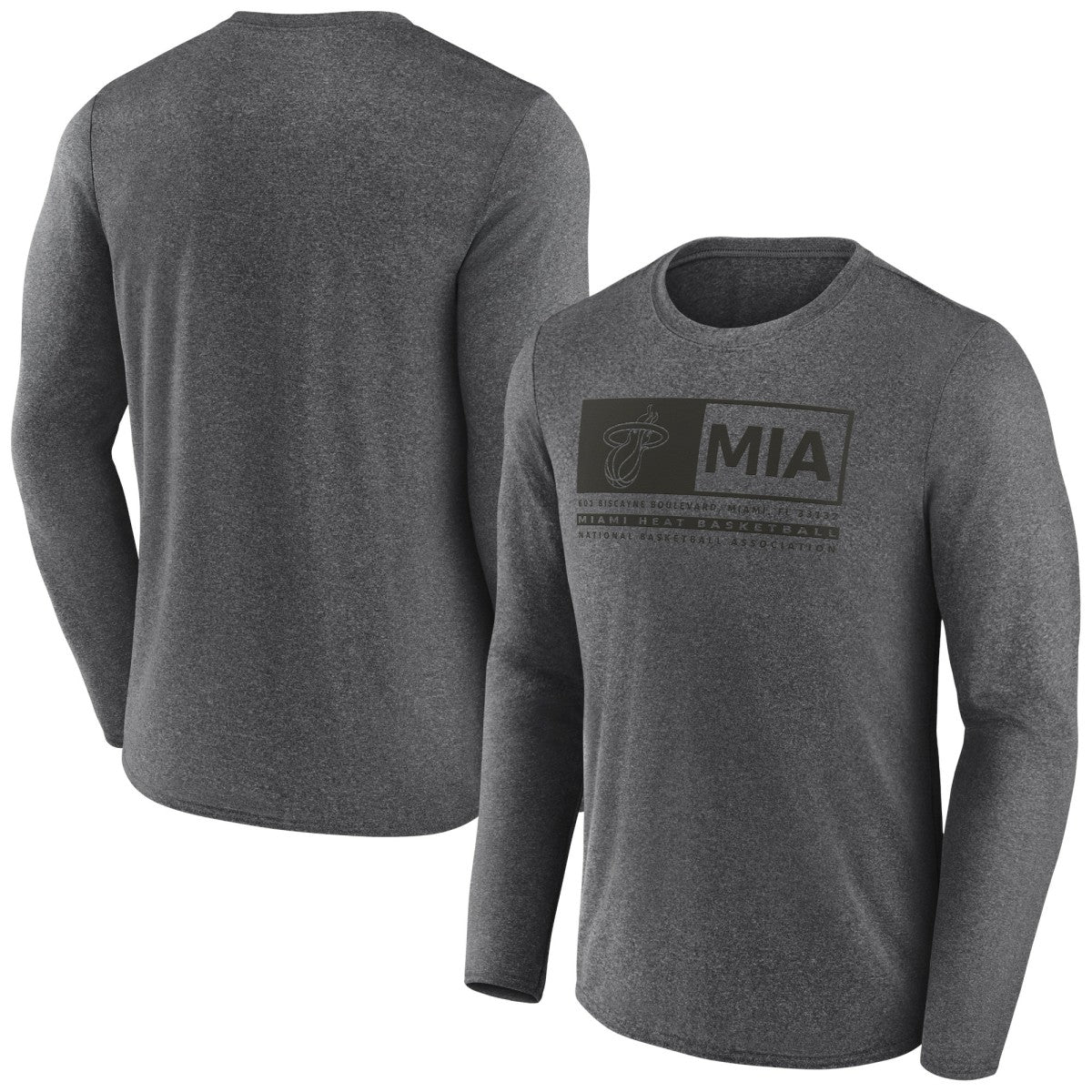 Miami Heat Three-Point Play T-Shirt - Heather Charcoal | Fanatics outlet