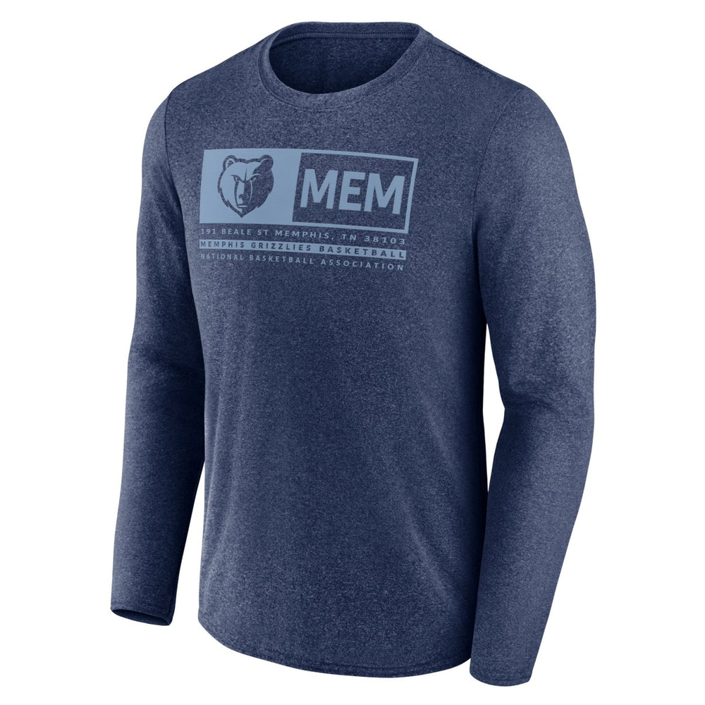 Memphis Grizzlies Three-Point Play T-Shirt - Heather Navy | Fanatics outlet