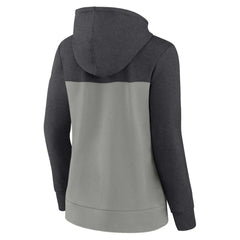 Chicago White Sox Women's City Ties Hoodie Full-Zip Sweatshirt - Heather Charcoal/Gray