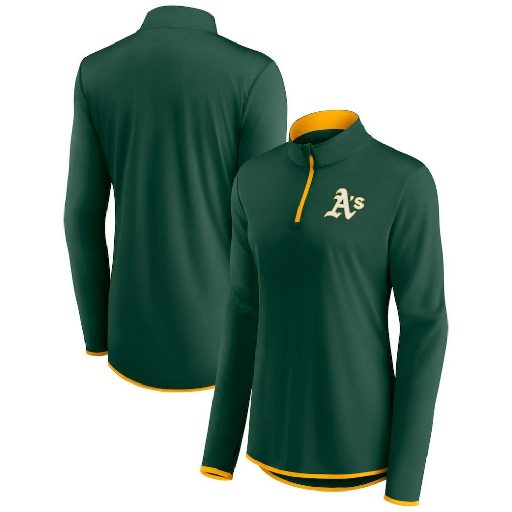 Athletics Women's Corner Quarter-Zip Top - Green