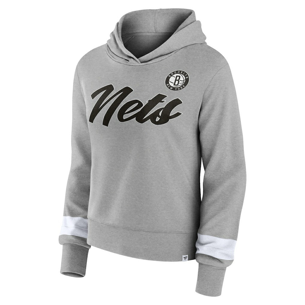 Brooklyn Nets Women's Halftime Pullover Hoodie - Heather Gray | Fanatics sale