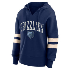 Memphis Grizzlies Women's Bold Move Dolman V-Neck High Hip Hoodie - Navy | Fanatics sale