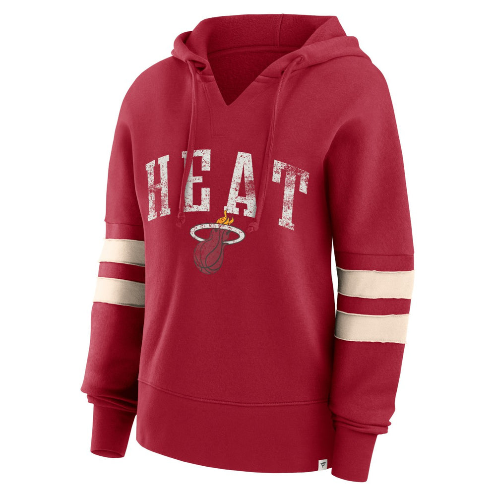 Miami Heat Women's Bold Move Dolman V-Neck High Hip Hoodie - Red | Fanatics for sale