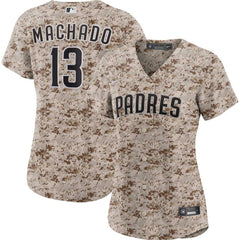 Manny Machado San Diego Padres Women's USMC Alternate Replica Player Jersey - Camo | Nike