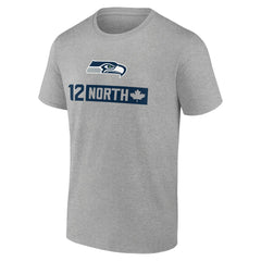 Seattle Seahawks 12 North T-Shirt - Heather Gray for sale