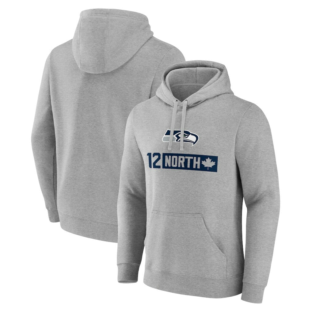 Seattle Seahawks 12 North Pullover Hoodie - Gray outlet