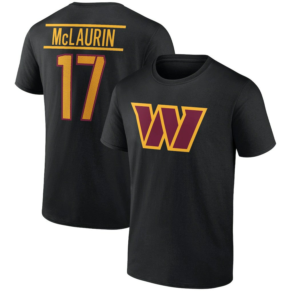 Terry McLaurin Washington Commanders Icon Player Name & Number T-Shirt - Black online