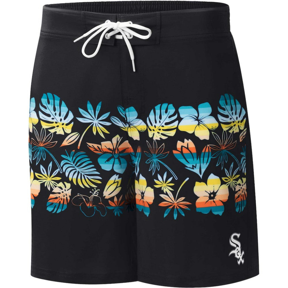 Chicago White Sox G-III Sports by Carl Banks Breeze Volley Swim Shorts - Black