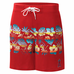 Los Angeles Angels G-III Sports by Carl Banks Breeze Volley Swim Shorts - Red