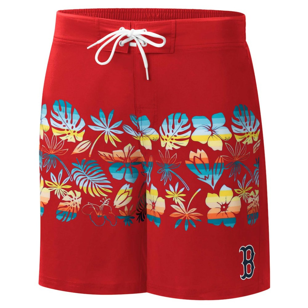 Boston Red Sox G-III Sports by Carl Banks Breeze Volley Swim Shorts - Red