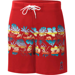 Los Angeles Angels G-III Sports by Carl Banks Breeze Volley Swim Shorts - Red