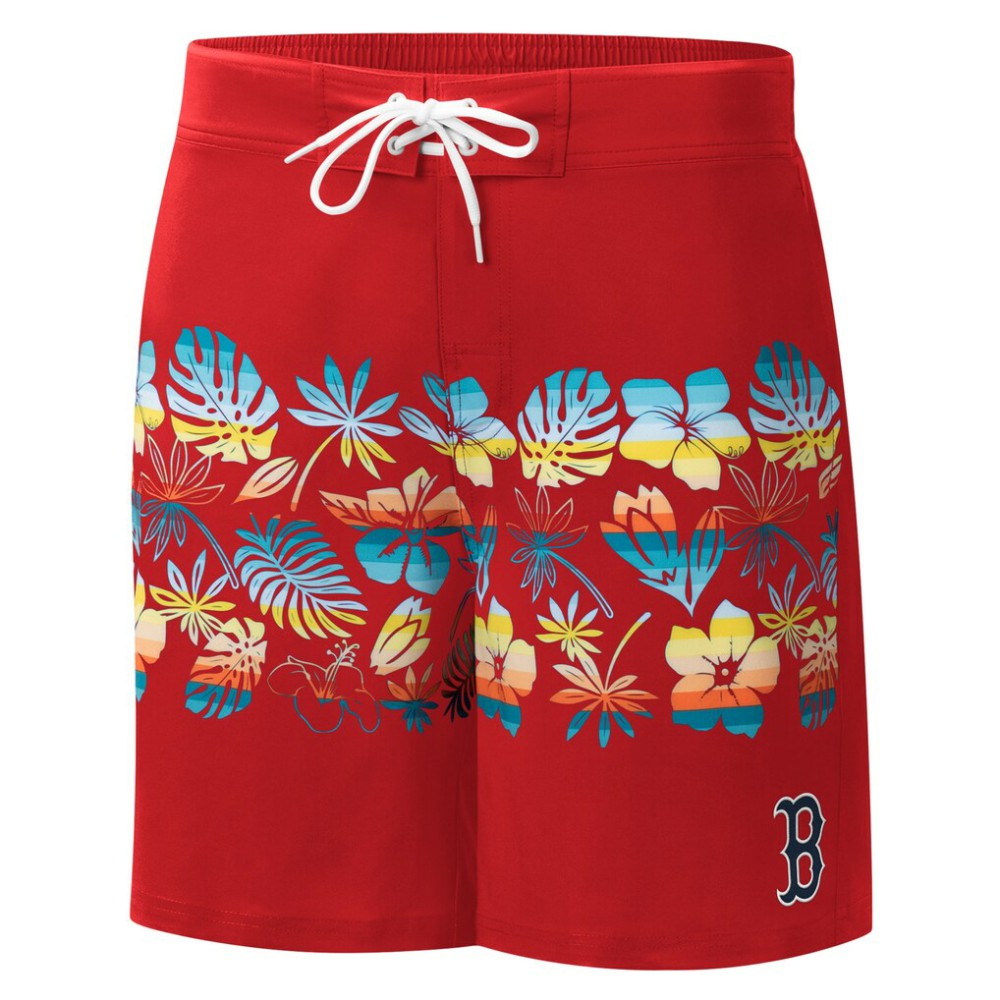Boston Red Sox G-III Sports by Carl Banks Breeze Volley Swim Shorts - Red
