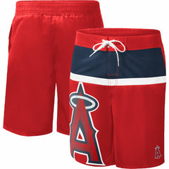 Los Angeles Angels G-III Sports by Carl Banks Sea Wind Swim Shorts - Red