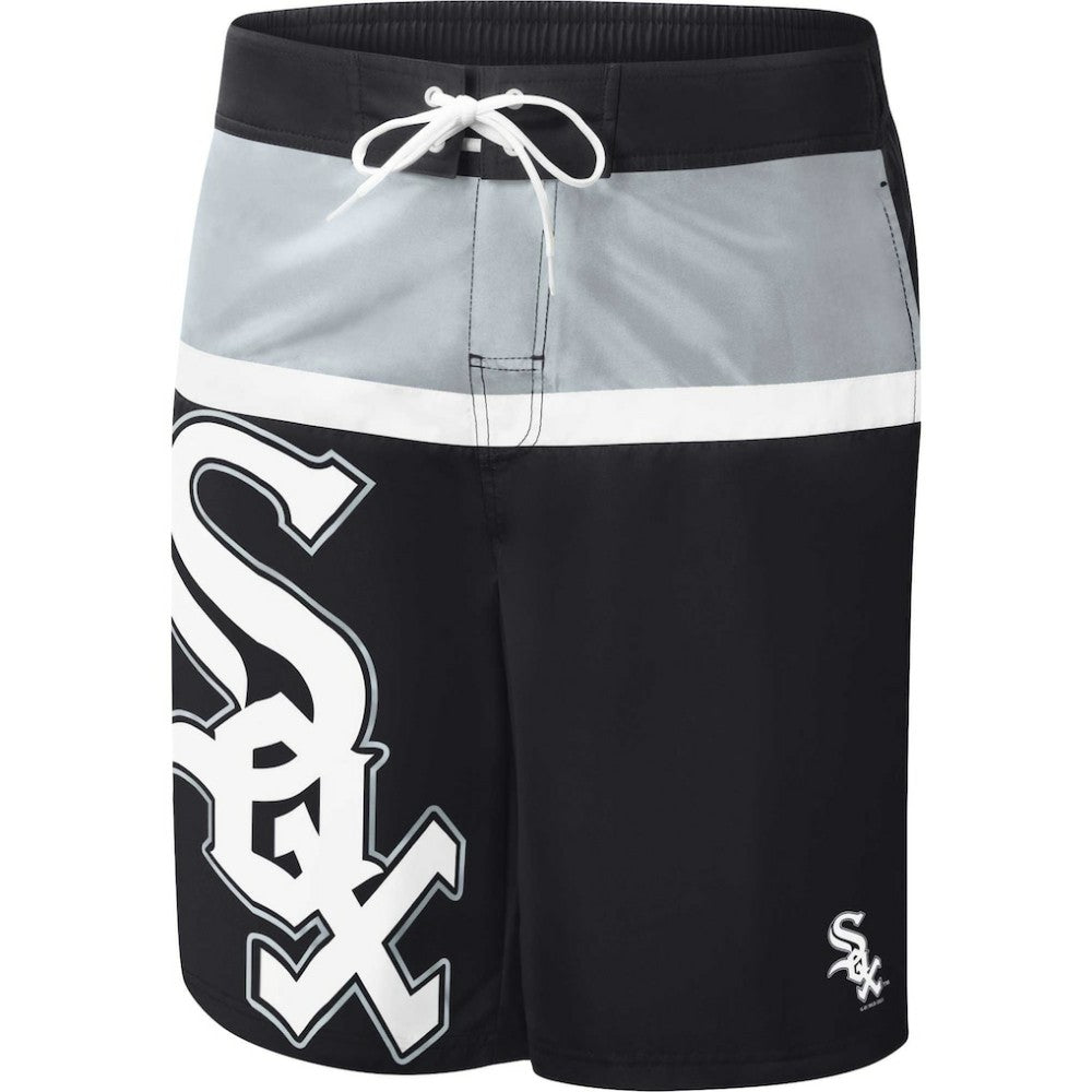 Chicago White Sox G-III Sports by Carl Banks Sea Wind Swim Shorts - Black