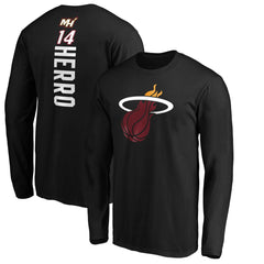 Tyler Herro Miami Heat Playmaker Team Name & Number Long Sleeve T-Shirt - Black discount