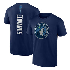 Anthony Edwards Minnesota Timberwolves Playmaker Team Name & Number T-Shirt - Navy outlet