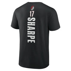 Shaedon Sharpe Portland Trail Blazers Playmaker Team Name & Number T-Shirt - Black sale