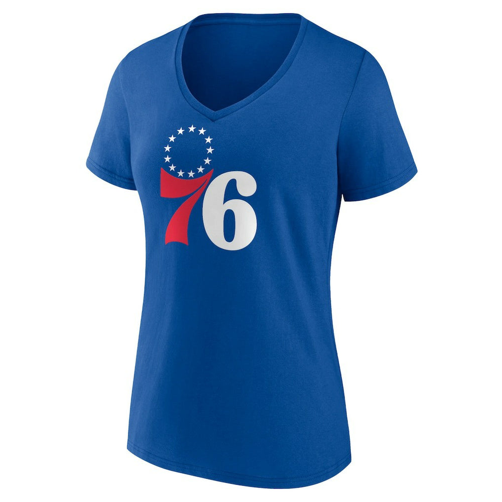 Tyrese Maxey Philadelphia 76ers Women's Playmaker Team Name & Number V-Neck T-Shirt - Royal shop