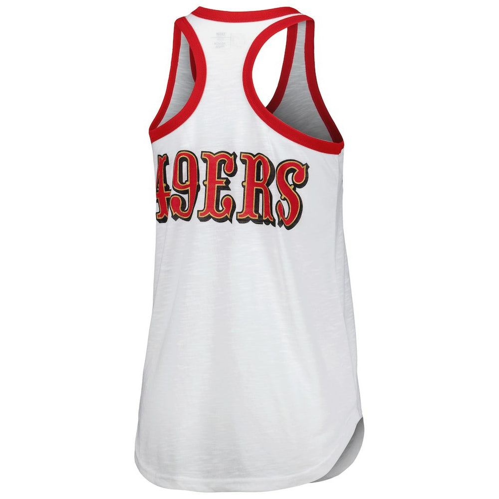 San Francisco 49ers G-III 4Her by Carl Banks Women's Tater Tank Top - White on sale