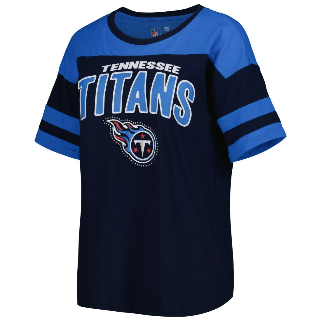 Tennessee Titans G-III 4Her by Carl Banks Women's Play the Ball T-Shirt - Navy/Light Blue online