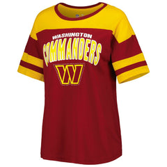 Washington Commanders G-III 4Her by Carl Banks Women's Play the Ball T-Shirt - Burgundy/Gold online