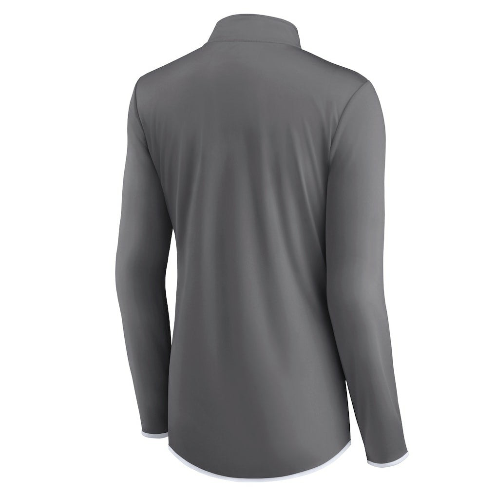Dallas Cowboys Women's Corner Long Sleeve 1/4 Zip Top - Gray for sale