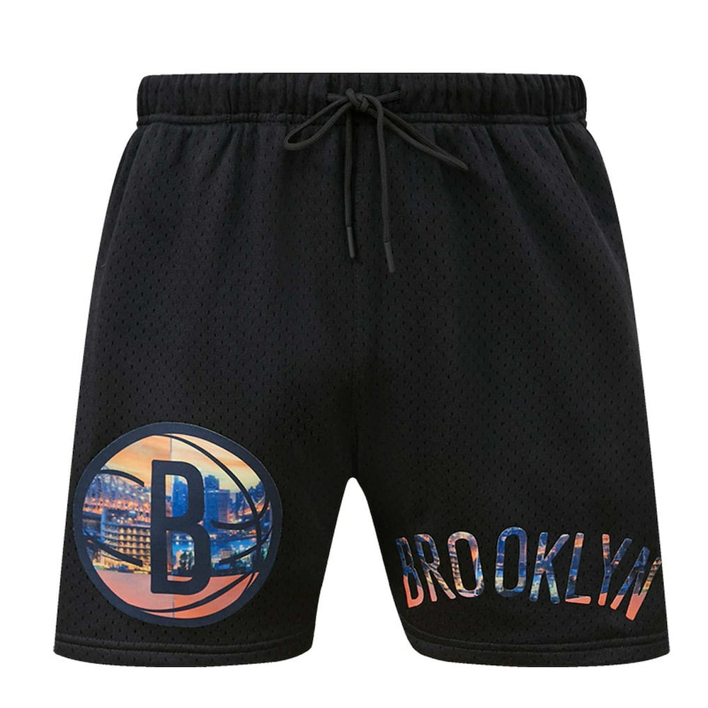 Brooklyn Nets Pro Standard City Scape Mesh Shorts - Black sale