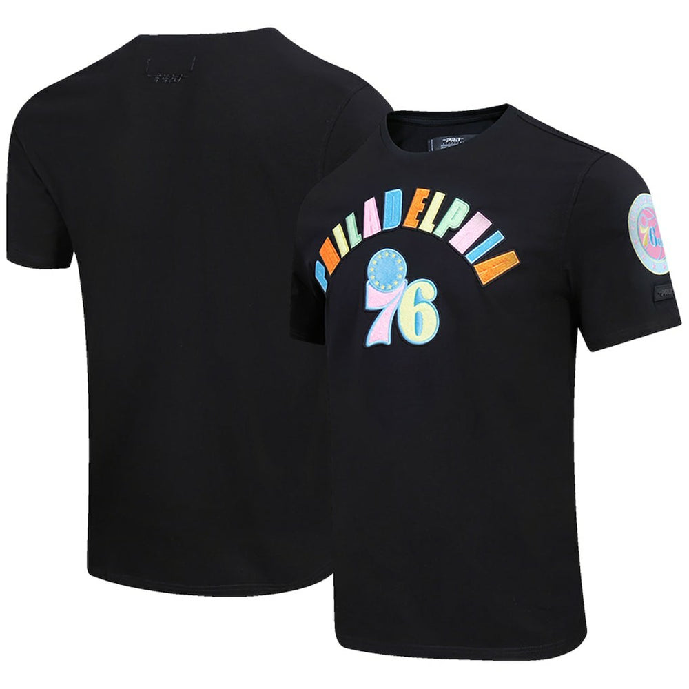 Philadelphia 76ers Pro Standard Washed Neon T-Shirt - Black outlet