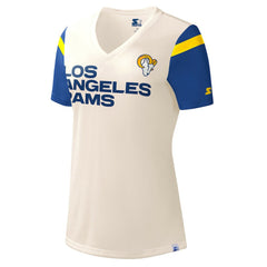 Los Angeles Rams Starter Women's Kick Start V-Neck T-Shirt - White sale