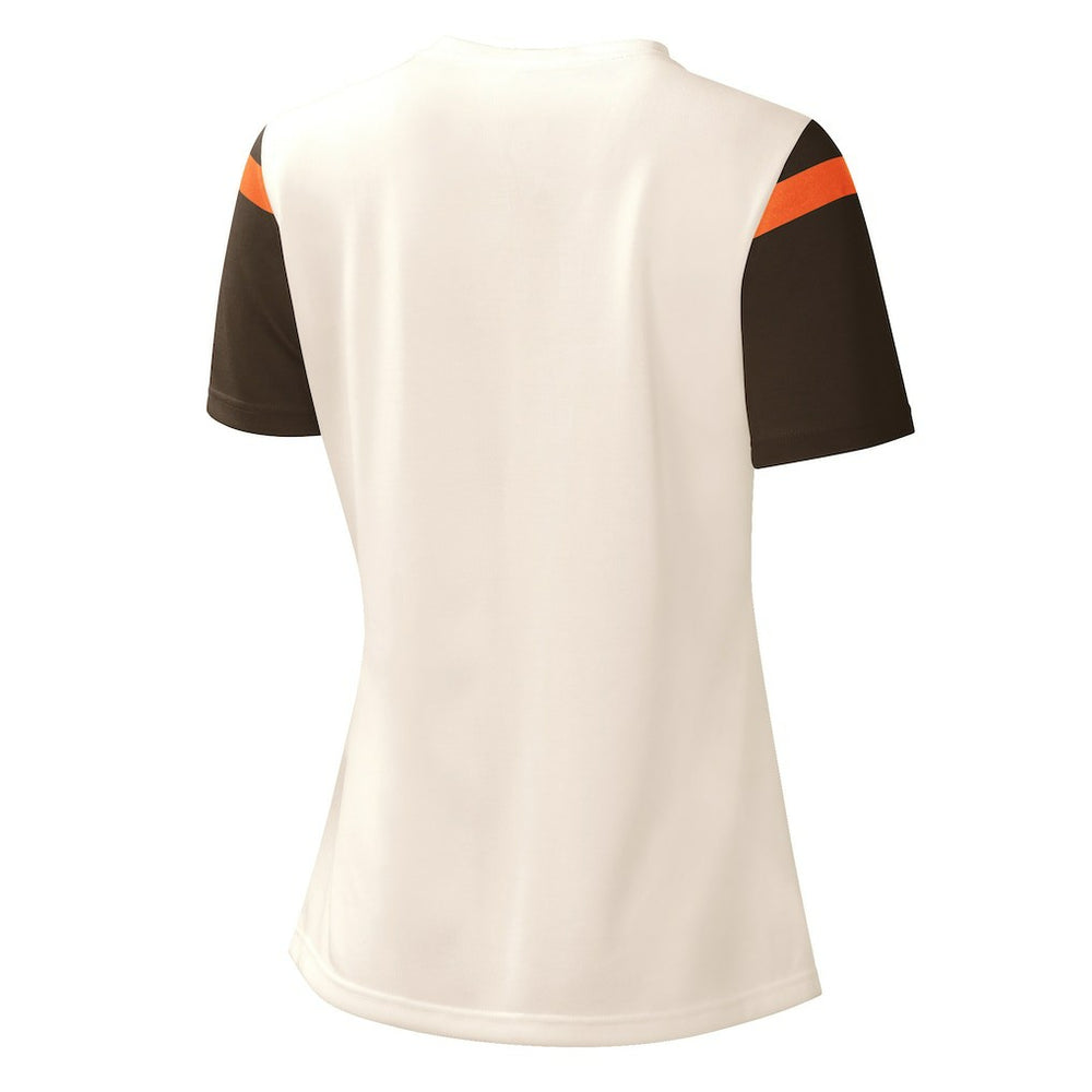 Cleveland Browns Starter Women's Kick Start V-Neck T-Shirt - Cream discount