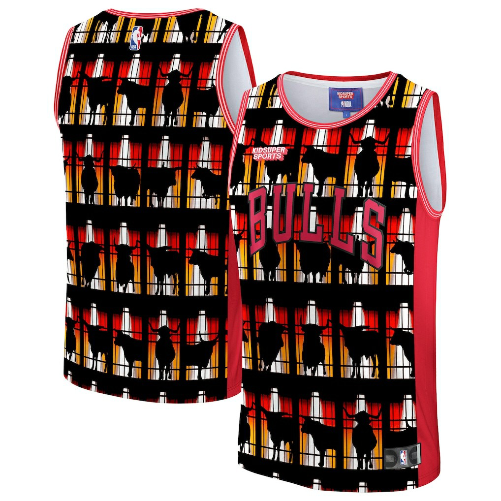 Chicago Bulls NBA & KidSuper Studios Unisex Hometown Jersey sale - Red | Fanatics online