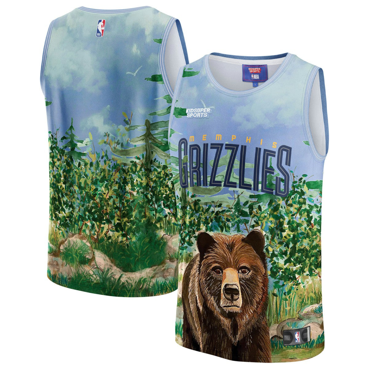 Memphis Grizzlies NBA & KidSuper Studios Unisex Hometown Jersey - Teal | Fanatics for sale