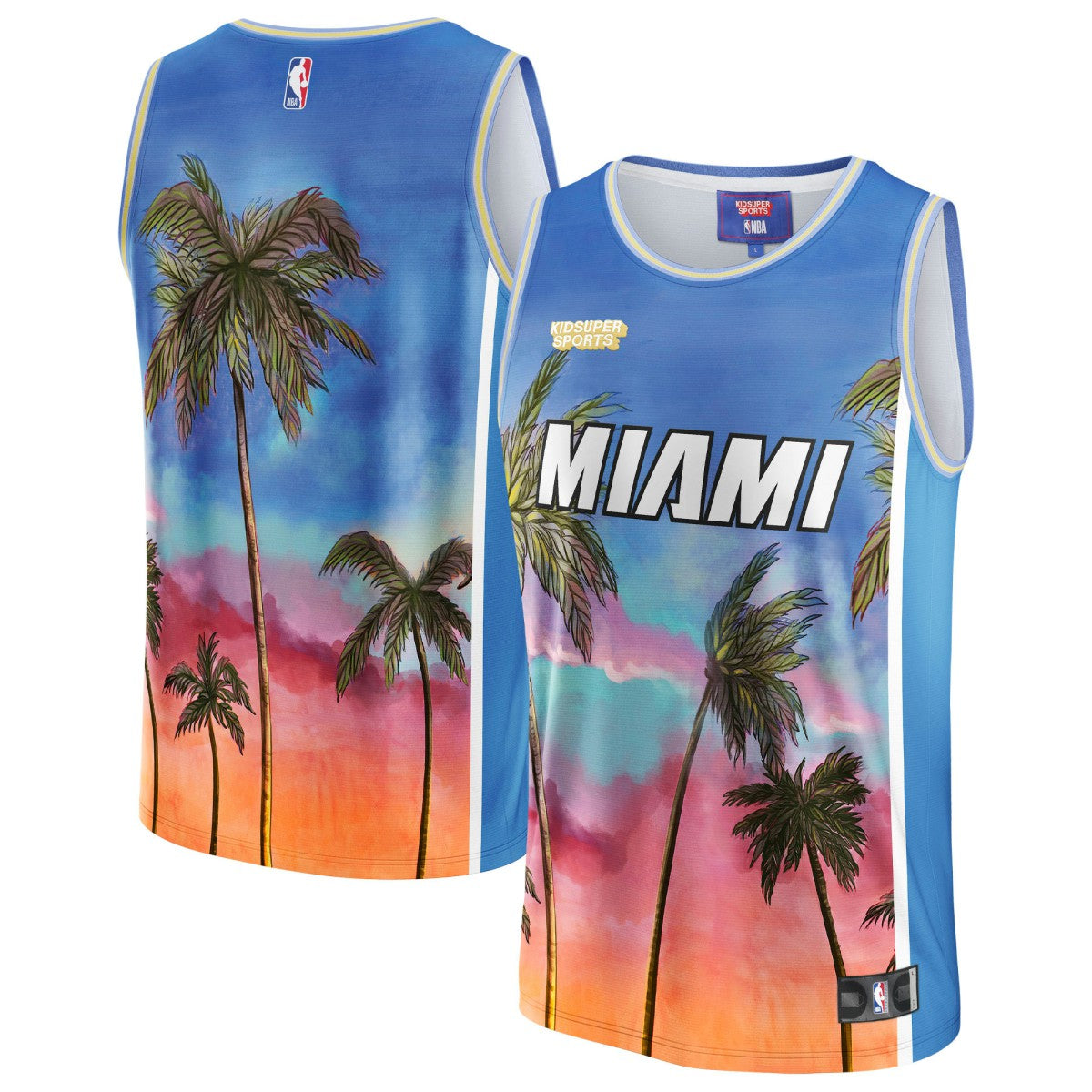 Miami Heat NBA & KidSuper Studios Unisex Hometown Jersey - Blue | Fanatics outlet