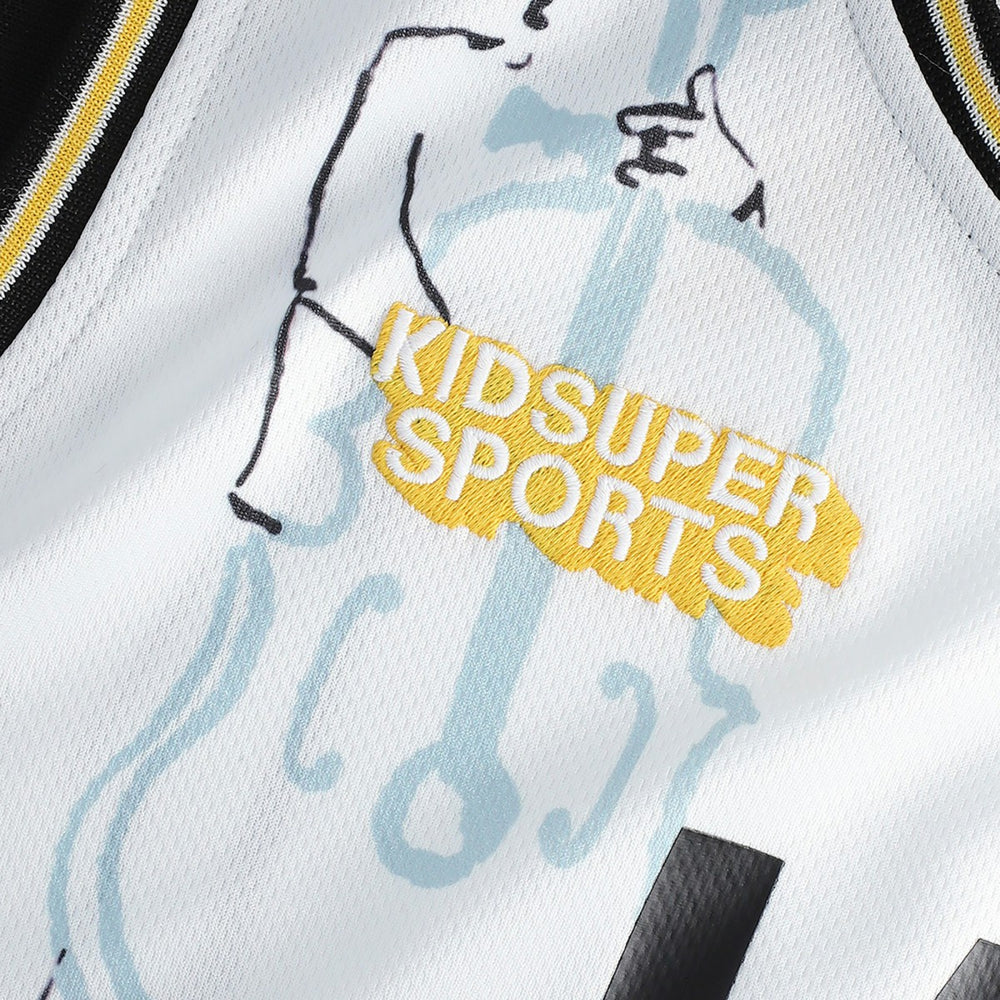 Utah Jazz NBA & KidSuper Studios Unisex Hometown Jersey - White | Fanatics for sale