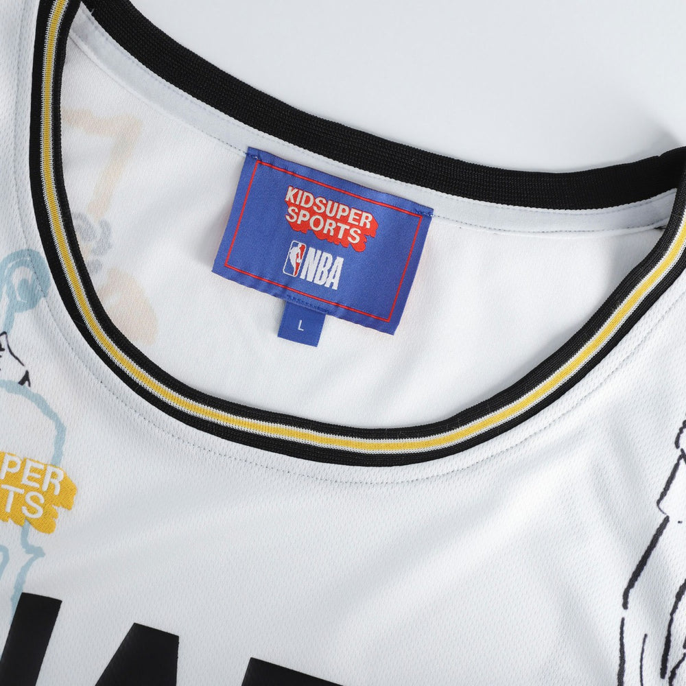 Utah Jazz NBA & KidSuper Studios Unisex Hometown Jersey - White | Fanatics for sale