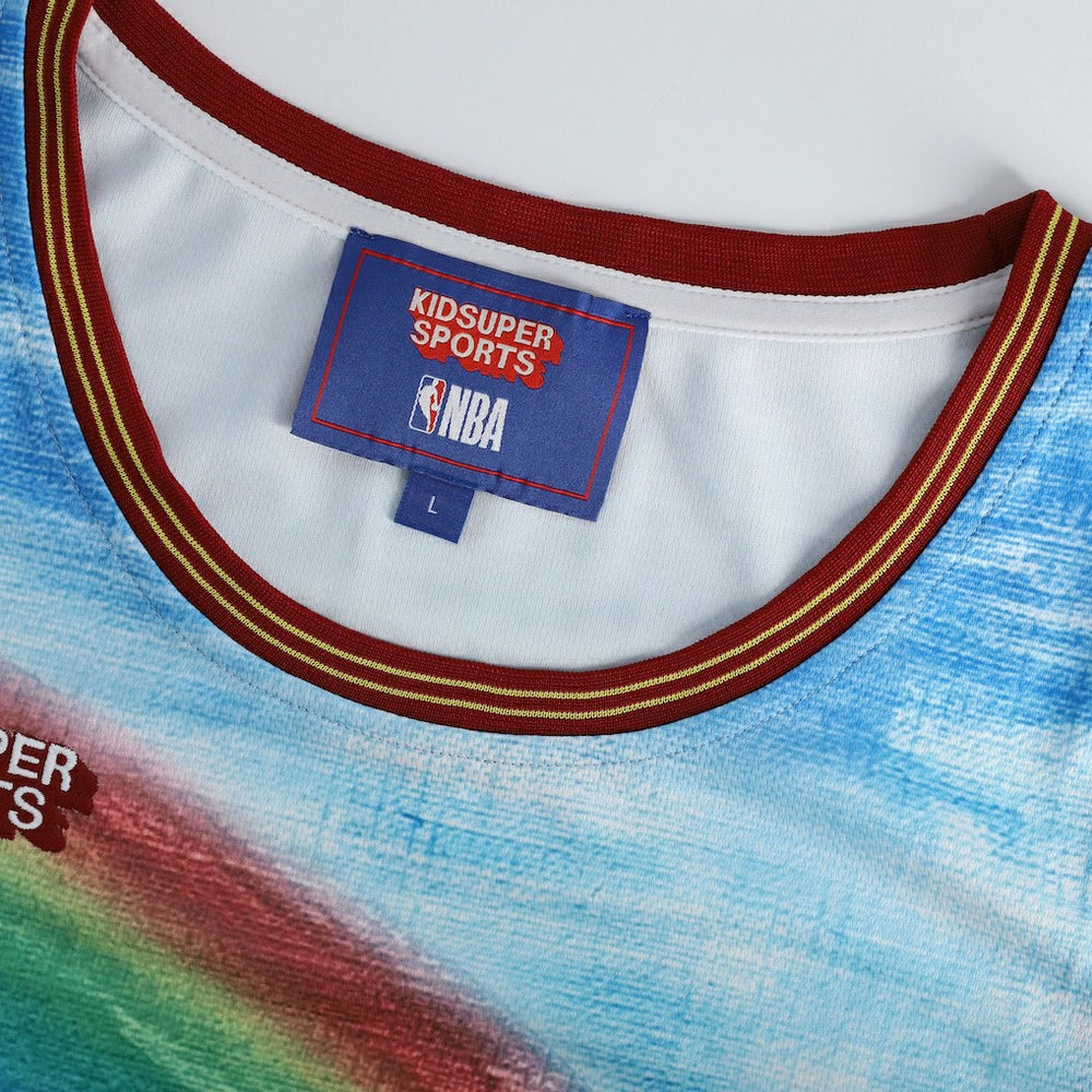 Denver Nuggets NBA & KidSuper Studios Unisex Hometown Jersey sale - Blue | Fanatics on sale