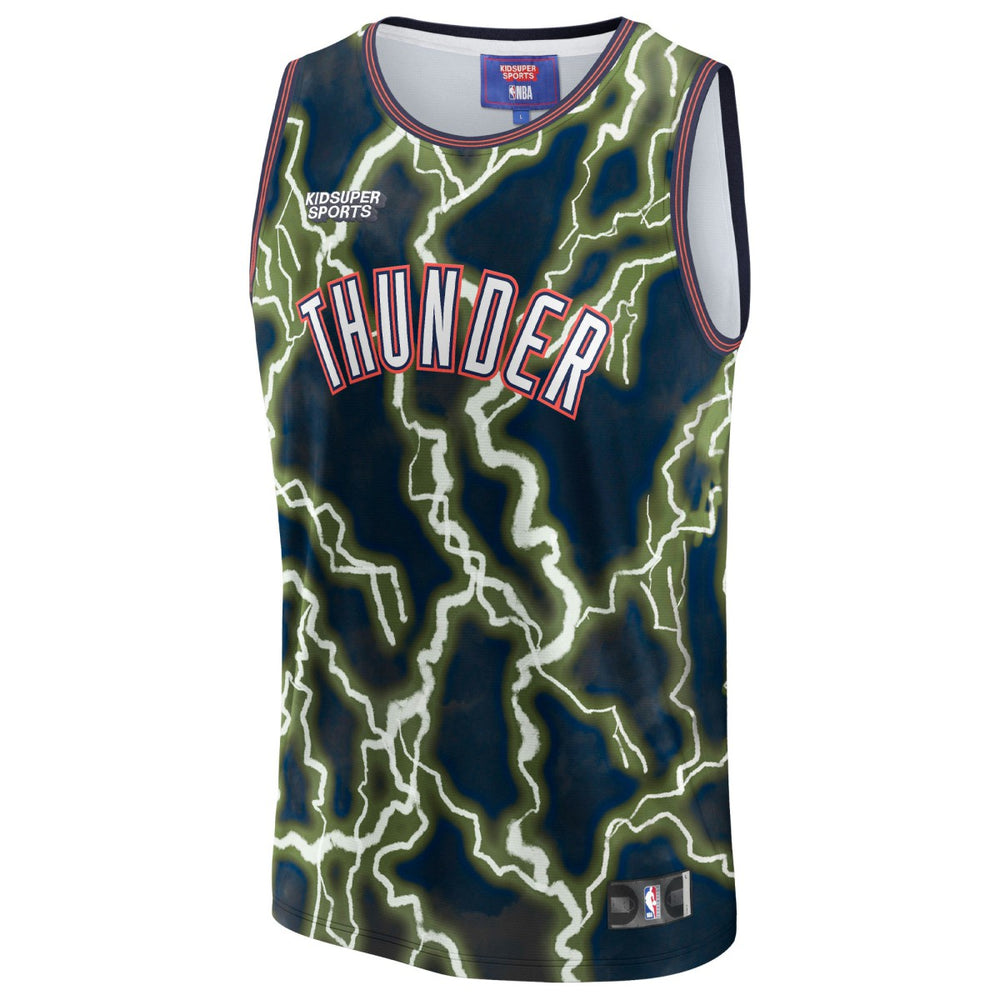 Oklahoma City Thunder NBA & KidSuper Studios Unisex Hometown Jersey - Black | Fanatics online