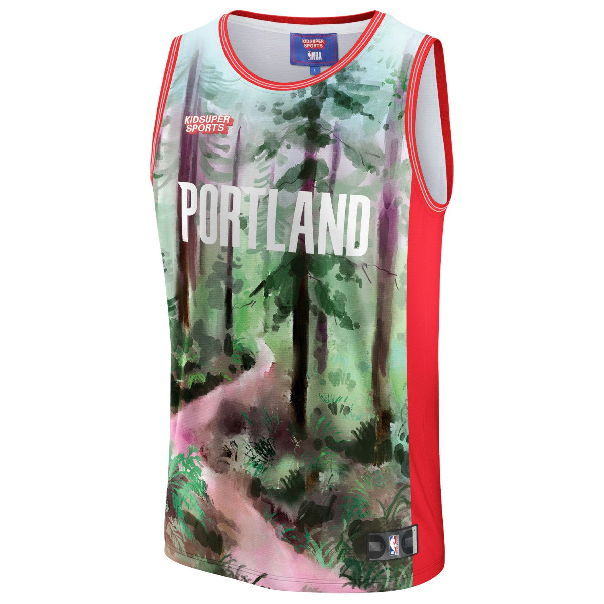 Portland Trail Blazers NBA & KidSuper Studios Unisex Hometown Jersey - Green | Fanatics discount