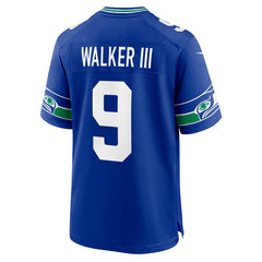 Kenneth Walker III Seattle Seahawks Throwback Player Game Jersey - Royal | Nike outlet