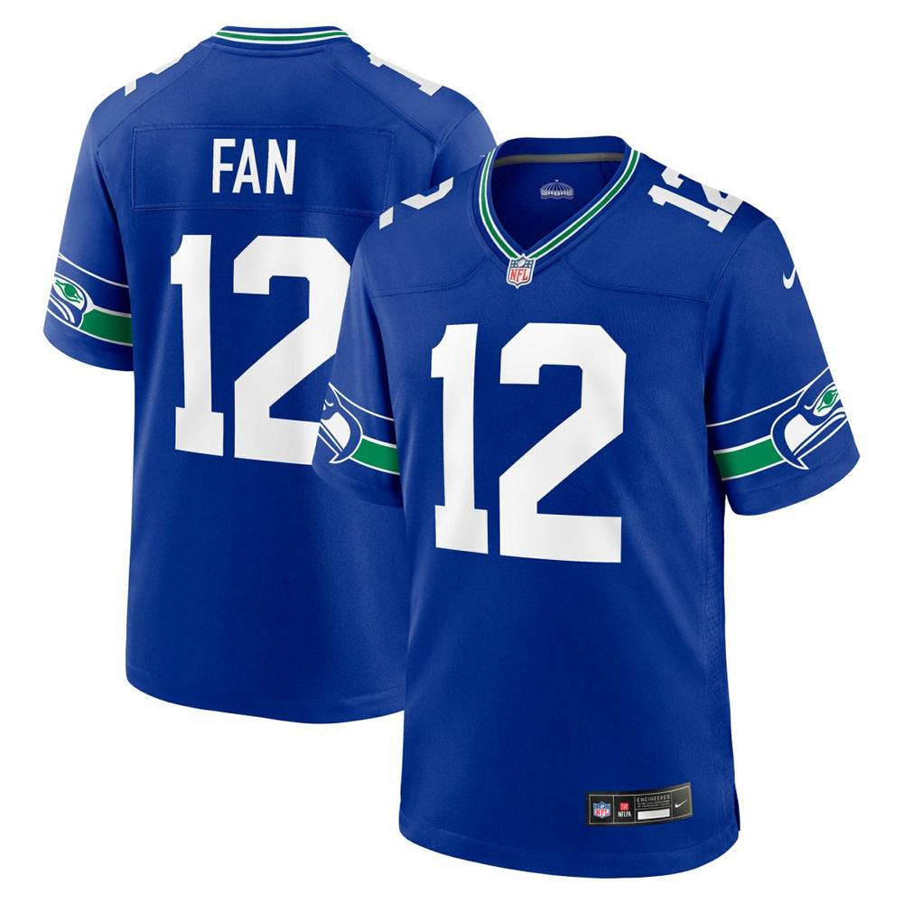 12s Seattle Seahawks Throwback Player Game Jersey - Royal | Nike discount