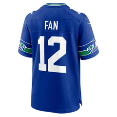 12s Seattle Seahawks Throwback Player Game Jersey - Royal | Nike discount