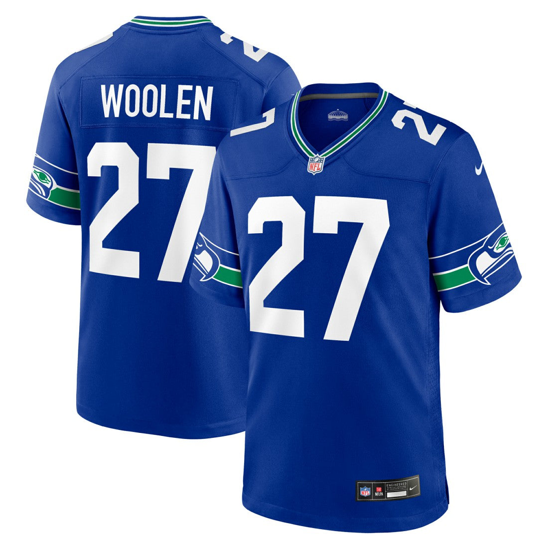 Tariq Woolen Seattle Seahawks Throwback Player Game Jersey - Royal | Nike online